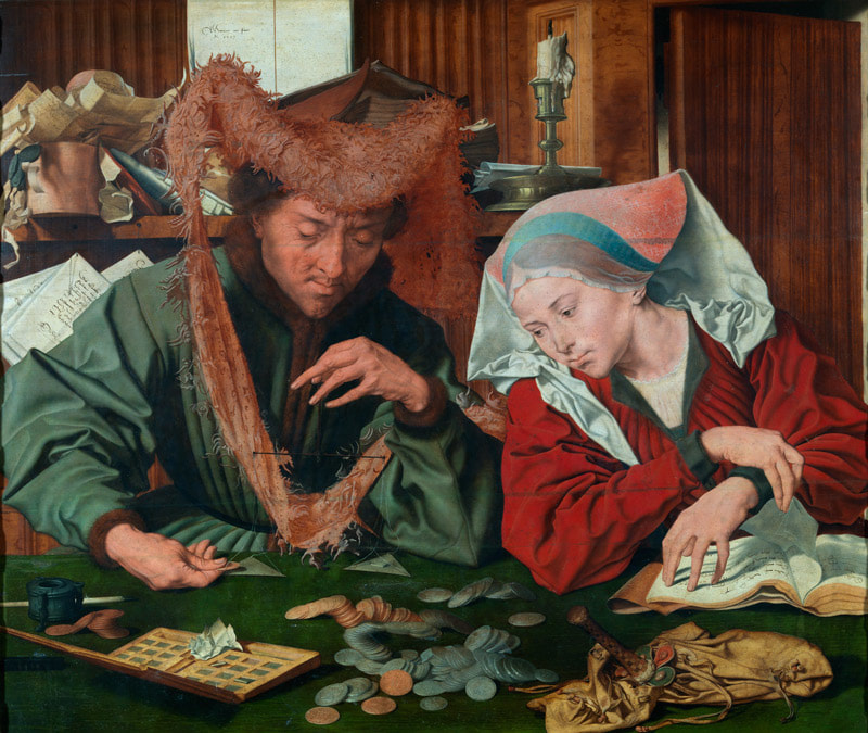 The Moneychanger and his wife by Marinus van Reymerswaele